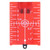 Plastic Laser Leveling Target Magnetic Floor Target Card Plate with Bracket Inch Metric Scale Red