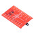 Plastic Laser Leveling Target Magnetic Floor Target Card Plate with Bracket Inch Metric Scale Red