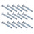 50pcs M4.2 Flat Head Self drilling Self tapping Screws Drilling Tail Screw Set (M4.2*32)