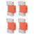 4Pcs 1P Surge Protective Device DIN Rail Mounting SPD House Arrester Protector AC 420V RMU1‑C40