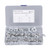 80 Pcs T Nut Set 5 Specifications Carbon Steel White Zinc Plating Rust Resistance High Hardness 4 Pronged Tee Nuts
