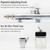 0.35mm Siphon Feed Dual-action Airbrush Kit Set Spray Gun with 5cc & 22cc Fluid Cup for Art Craft Painting Nail Art Tattoo Cake Decorating Type 1