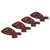 40Pcs Sandpapers 120 Grits 4 Holes Alumina Polishing Sheet Kit Sanding Machine Accessories