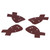 40Pcs Sandpapers 120 Grits 4 Holes Alumina Polishing Sheet Kit Sanding Machine Accessories