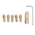 7Pcs Mini Electric Grinder Chuck 4 Jaw Brass Drill Chuck for Mini Electric Drills Electric Grinders