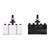 2Pcs Tool Post Holder Turinng Facing Boring Piston Wedge Hardware High Speed Steel 250‑001