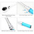 5 PCS 3/8 Inch Drive Click  Wrench Kit with Storage Case 5 to 60N.m Adjustable  Ratcheting  Wrench Spark Plug Set Quick Release for Auto Repair Mechanical Assembly