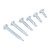 105Pcs Self Drilling Screw Round Head Cross Carbon Steel Drill Tail Screw with Storage Box