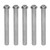 5Pcs Long Rod Nut Hex Coupling Female Threaded Straight Bar Stainless Steel for Gobilda Dia 8mm4106‑4008‑1200