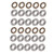 10pcs Thrust Ball Bearing Miniature High Precision Flat Steel Bearings Set (F6-14M 6x14x5mm)