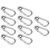 10Pcs Snap Hook Stainless Steel Safety Rope Spring Carabiner Hanging Buckle AccessoriesM6(6mm)
