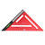 7 Inch Rafter Square with Level High Accuracy Aluminum Alloy Detachable Triangle Square Ruler for Woodworking Red