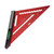 7 Inch Rafter Square with Level High Accuracy Aluminum Alloy Detachable Triangle Square Ruler for Woodworking Red