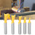 5 Pcs Woodworking Dovetail Router Bit Dovetail End Milling Cutter Bit for Wood Process