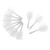 10Pcs Integrated Dart Shaft and Flights Excellent Balance Increase Speed Reduce Air Resistance Plastic One Piece Dart Flight and Shafts Set White