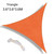 Sail Shade Polyester Oxford Cloth Orange Red UV Block Sun Shade Sail for Patio Backyard Park Playground Lawn 12x12x12ft
