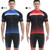 Men Cycle Jersey Set Breathable Quick-Dry Short Sleeve and Padded Shorts MTB Cycle Outfit Set