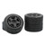 4PCS 1/10 RC Wheel Tires with Hub Fin Plastics Rubber RC Flat Wheel for Car Upgrade Parts Black