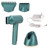 Cordless Hair Dryer Rechargeable Handheld Blow Dryer 3 Levels Wind Adjustment 100‑240V Green EU Plug