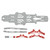 RC Drift Racing Chassis Carbon Fiber Aluminum Alloy RC Car Chassis Plate for MST RMX2.0S RRX2.0S 1/10 Silver