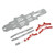 RC Drift Racing Chassis Carbon Fiber Aluminum Alloy RC Car Chassis Plate for MST RMX2.0S RRX2.0S 1/10 Silver