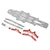 RC Drift Racing Chassis Carbon Fiber Aluminum Alloy RC Car Chassis Plate for MST RMX2.0S RRX2.0S 1/10 Silver