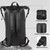 Waterproof Backpack Heavy Duty Roll-Top Closure Swim Bag with Front-Zipper Pocket