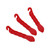 3pcs Portable Bicycle Tire Lever Hardened Plastic Levers Bike Tire Repair Tool (Red)
