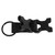 Men Outdoor Portable Multifunctional Keychain Key Ring Detachable Buckle Belt Extender(Black)
