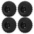 4Pcs RC Wheels And Tires Set 125mm Front Rearwheels with Triangular Grain for ARRMA SENTON 1/10 RC Car Crawler
