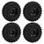 4Pcs RC Wheels And Tires Set 125mm Front Rearwheels with Triangular Grain for ARRMA SENTON 1/10 RC Car Crawler