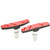 A Pair Mixture Material Silent Mountain Bike Brake Pad Blocks Shoes Bicycle Cycling AccessoriesRed