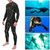 SLINX Men One piece Diving Suit Long Sleeve Fast Dry Swimwear Snorkeling Wetsuit(XXL)