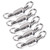 TwoWay Stainless Steel Bearing Rotation Ring 8Word Ring Connector Fishing Accessories