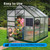Solar Powered Fan for Camping Outdoor 20W Solar Panel Fan Kit 3000 RPM - IP65 Waterproof Versatile for Homes RVs Greenhouses and Animals