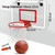 Indoor Basketball Hoop Set for Kids Adults Basketball Hoop for Door with Backboard Basketball Toy Gifts for Basements Bedrooms Offices