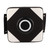 PU Wall Punch Boxing Bag Focus Target Wall Fighting Pad Training Bag for Sanda TaekowndoBlack and White
