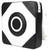 PU Wall Punch Boxing Bag Focus Target Wall Fighting Pad Training Bag for Sanda TaekowndoBlack and White