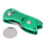 Stainless Steel Golf Pitchfork Foldable Golf Divot Tool Switchblade Tool Divot Repair ToolGreen