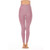 Women Workout Leggings High Waist Hip Lifting Breathable Comfortable Sports Leggings Wine Red L