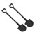 2pcs Shovel Simulation Accessories Decoration RC Shovel Tools for 1/10 1/24 1/18 RC Crawler Car
