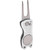 Stainless Steel Golf Fork Metal Foldable Golf Divot Putting Green Fork Divot Repair ToolSilver