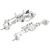 RC Axle Kit Front Rear CNC Differential Locking Portal Axles Set for Axial SCX10 I II III 90046 90047 1/10 RC Car Silver