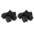 14PCS Polyhedral Dice Black Plastic Antioxidant Dice Set for Puzzle Game Board Game