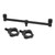 Carp Fishing Rod Holder Bracket Stand Carp Fishing Buzz Bars Black Magnetic Holder Head(2 Heads 25cm Bracket 2 Head )