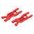 2pcs RC Aluminum Rear Lower Suspension Arms for Losi MiniT 2.0 2WD 1/18 RC Stadium Truck(Red )