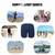 Men Fitness Shorts Quick Drying Gym Beach Shorts Summer Lounging Sport Workout Running Short Pants with Pockets