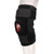 Sports Knee Brace with Silicone Pad Detachable Folding Anti Fall Knee Pad for Cycling Basketball Black and Red M