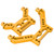 Aluminum Alloy Front and Rear Shock Tower RC Car Upgrade Parts Accessories for SG‑1603 1/16 Remote Control CarYellow