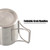 Camping Cup 200ml/300ml/400ml Stainless Steel Water Cup Tea Cup Coffee Mug with Foldable Handles for Outdoor Camping Hiking Backpacking
